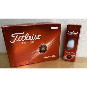 Titleist TruFeel Golf Balls 1 Dozen White New Open Box Soft Distance